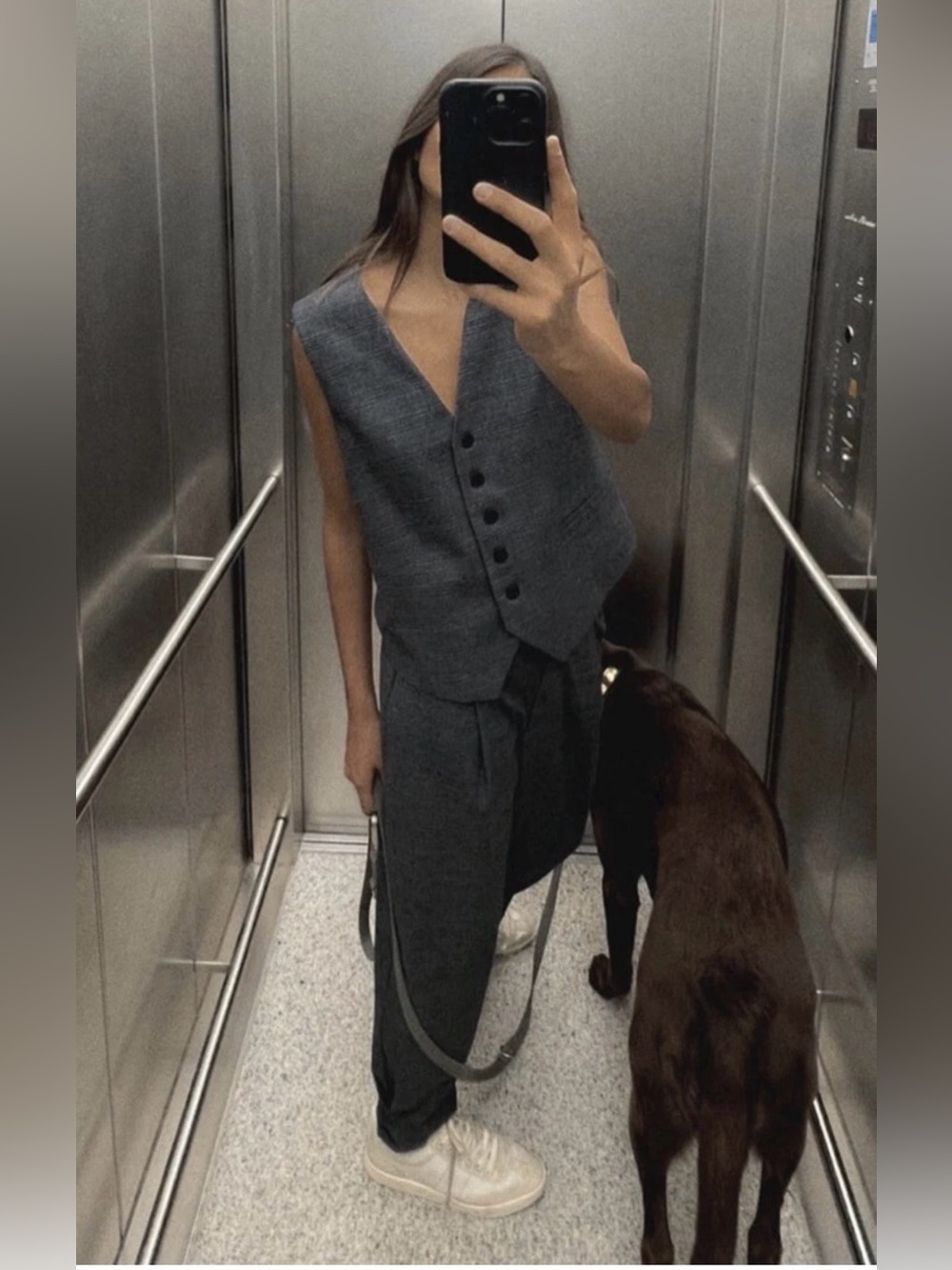 ZARA Tailored Checkered Vest | Size XS | NWOT